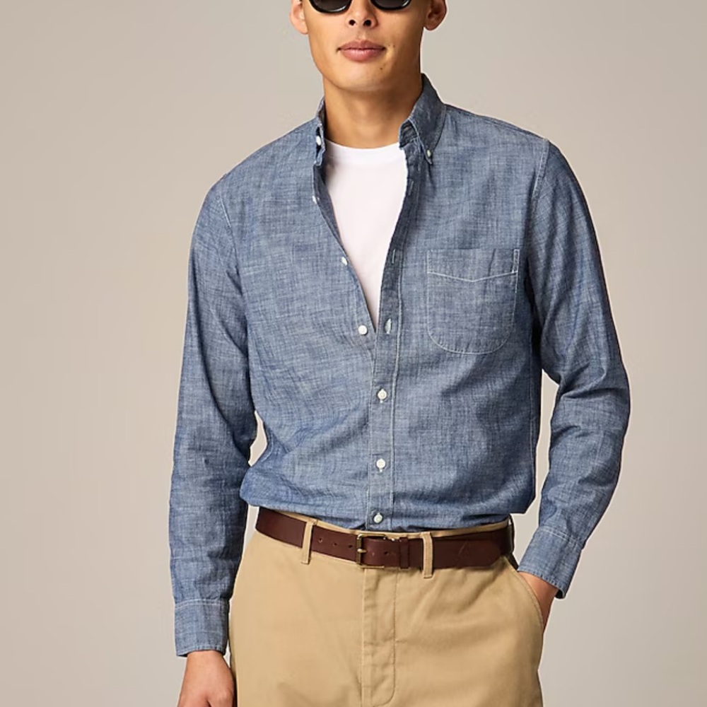 J. Crew Blue Casual Button Down Shirt